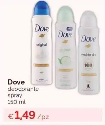 Dove deodorante spray 150ml