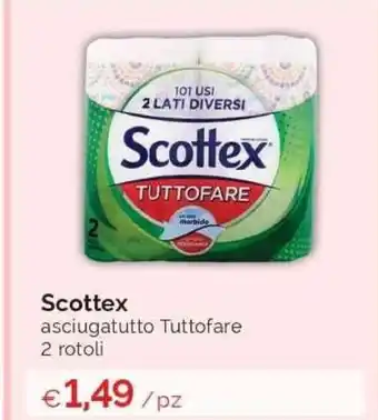 Prodet Scottex asciugatutto Tuttofare 2 rotoli offerta