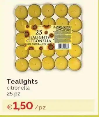 Prodet Tealights citronella 25pz offerta