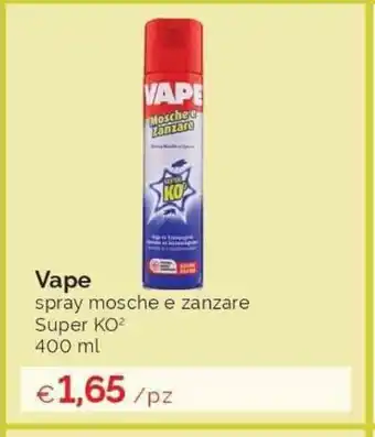 Prodet Vape spray mosche e zanzare Super KO 400ml offerta
