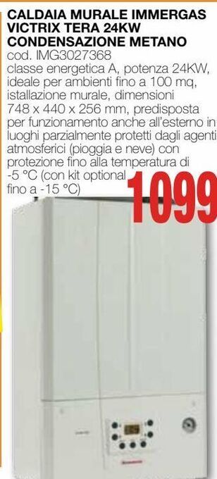 Caldaia murale immergas victrix tera 24kw condensazione metano
