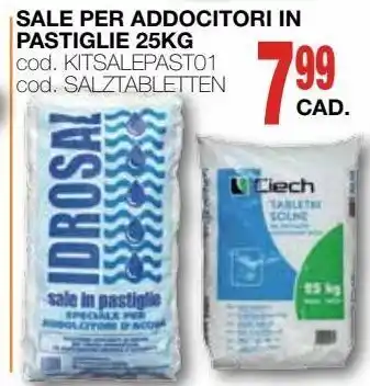 Mondo Brico Sale per addocitori inpastiglie 25kg offerta