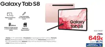 Euronics Samsung Galaxy Tab S8 8GB+128GB offerta