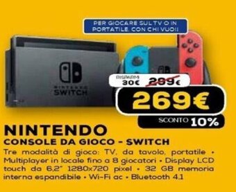 Euronics Nintendo Console Da Gioco - Switch offerta