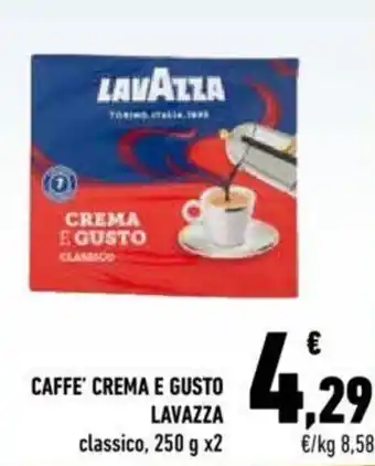 Conad Lavazza Caffe' Crema E Gusto Classico, 250 g x2 offerta