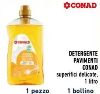 Conad Conad Detergente Pavimenti Superifici Delicate, 1 litro offerta