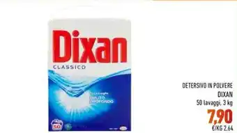Conad Dixan Detersivo In Polvere 50 Lavaggi, 3 kg offerta