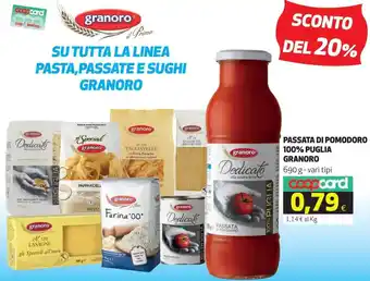 Coop Granoro Passata di Pomodoro 100% Puglia 690 g offerta