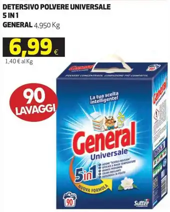 Coop General Detersivo Polvere Universale 5 in 1 offerta