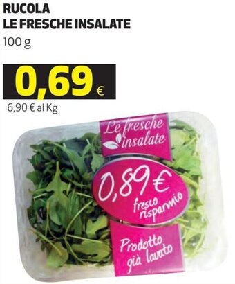 Coop Rucola Le Fresche Insalate 100 g offerta
