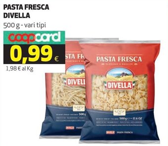 Coop Divella Pasta Fresca 500 g offerta