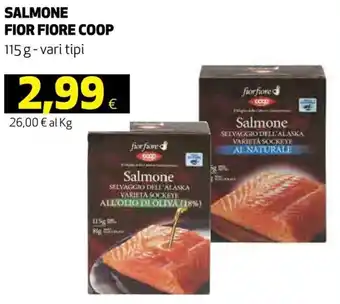 Coop Coop Salmone Fior Fiore 115 g- Vari Tipi offerta