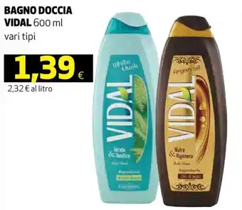 Coop Vidal Bagno Doccia 600 ml offerta