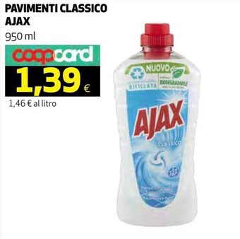 Coop Ajax Pavimenti Classico 950 ml offerta