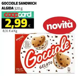 Coop Algida Gocciole Sandwich 320 g offerta