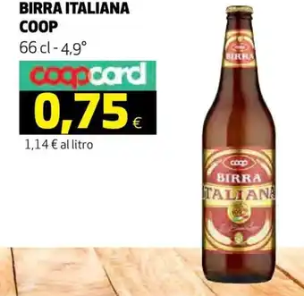 Coop Coop Birra Italiana 66 cl - 4.9° offerta