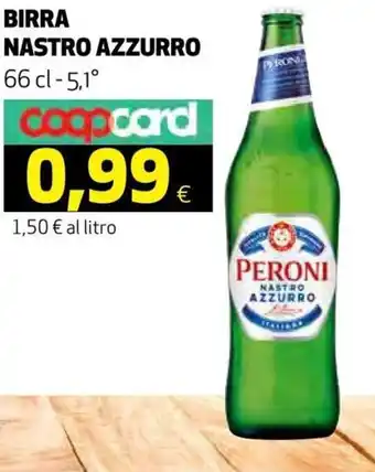Coop Nastro Azzurro Birra 66 cl - 5.1° offerta
