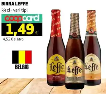 Coop Leffe Birra 33 cl - Vari Tipi offerta