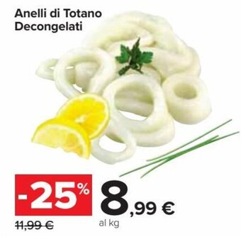 Carrefour Market Anelli di Totano Decongelati offerta