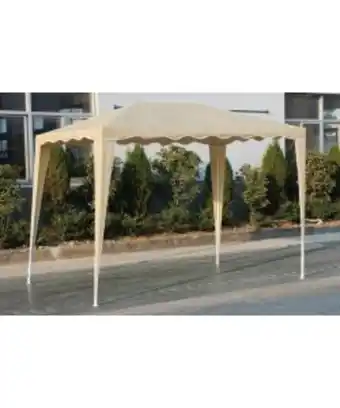 Gazebo in metallo ecrù 3 x 3 m