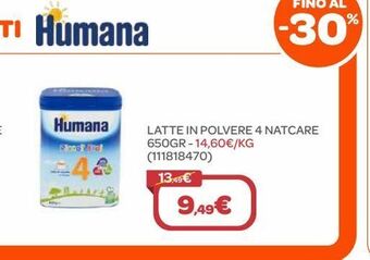 Bimbo Store Latte in polvere humana offerta