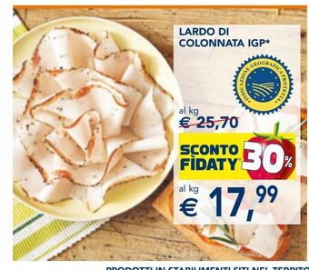 Esselunga Lardo di colonnata igp* offerta