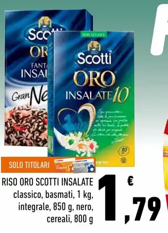 Conad Superstore Riso Scotti Oro Insalate 850 g, 800 g offerta