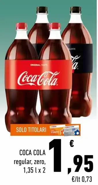 Conad Superstore Coca Cola 1,35 l x 2 offerta