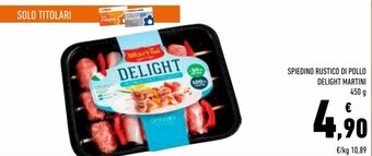 Conad Superstore Spiedino Rustico di Pollo Delight Martini 450 g offerta