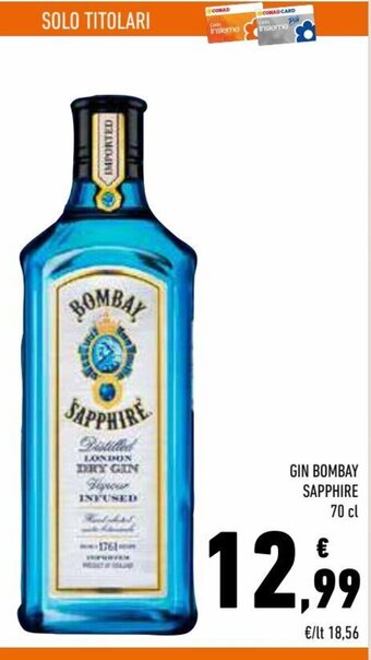 Conad Superstore Gin Bombay Sapphire 70 cl offerta