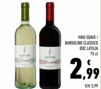 Conad Superstore Vino Soave / Bardolino classico Doc Latuja 75 cl offerta