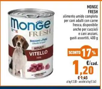 Conad Monge Fresh 400g offerta