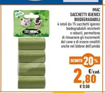 Conad Imac Sacchetti Igienici Biodegradabili offerta