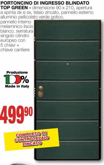 Portoncino di Ingresso Blindato Top Green