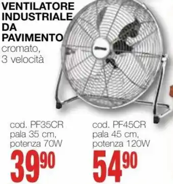 Mondo Brico Ventilatore Industriale da Pavimento 45 cm offerta