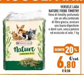 Conad Versele Laga Nature Fieno Timothy 1 kg offerta