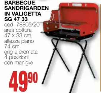Mondo Brico Barbecue Sandrigarden in Valigetta SG 47 33 offerta