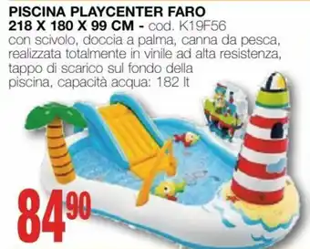 Piscina Playcenter Faro 218 x 180 x 99 cm