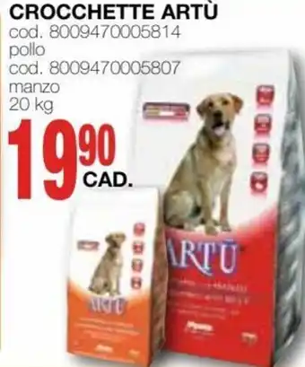 Mondo Brico Crocchette Artù 20 kg offerta