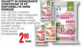 Mondo Brico Salviett in Igienizzante Confezione 35 pz Disponibili in varie essenze offerta