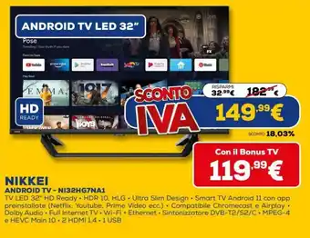 Euronics Nikkei Android TV - N132HG7NA1 offerta
