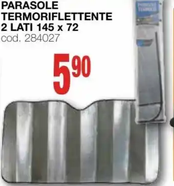 Mondo Brico Parasole Termoriflettente 2 lati 145 x 72 offerta