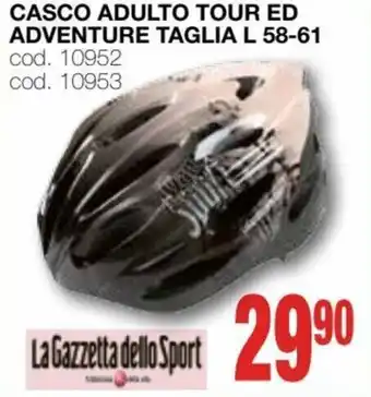 Casco Adulto tour Ed Adventure taglia L 58-61