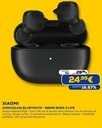 Euronics Xiaomi Auricolari Bluetooth - Redmi Buds 3 Lite offerta