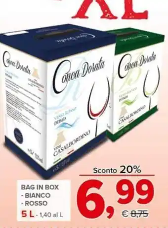 Todis Bag In Box Bianco Rosso 5 L offerta