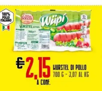 Todis Wurstel Di Pollo 700g offerta