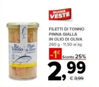 Todis Filetti Di Tonno Pinna Gialla In Olio Di Oliva 260g offerta