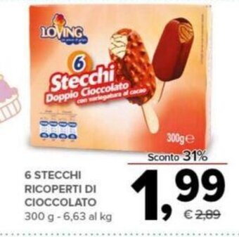 Todis 6 Stecchi Ricoperti Di Cioccolato 300 g offerta