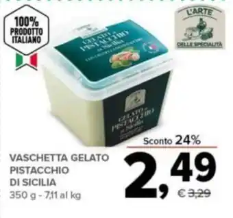 Todis Vaschetta Gelato Pistacchio Di Sicilia 350 g offerta