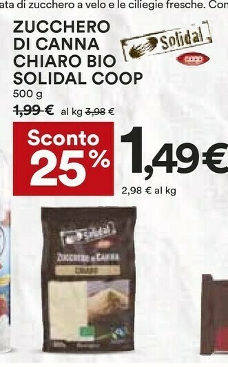 Coop Zucchero di canna offerta